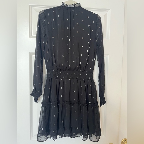 NSR Black and Silver Polka Dot Dress - Picture 6 of 6